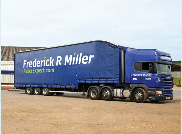 pallets on truck for delivery