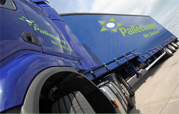 palletways truck full of pallets